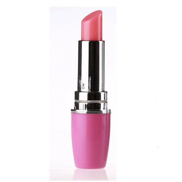 The Sexy Liberation Lipstick Bullet Vibe, a small bullet vibrator designed to look like a pink lipstick. 