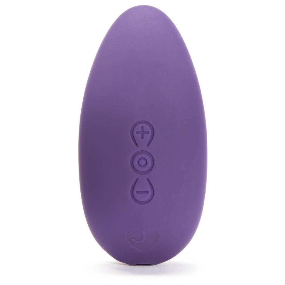 The front and buttons of the Lovehoney Desire Clitoral Vibrator in purple