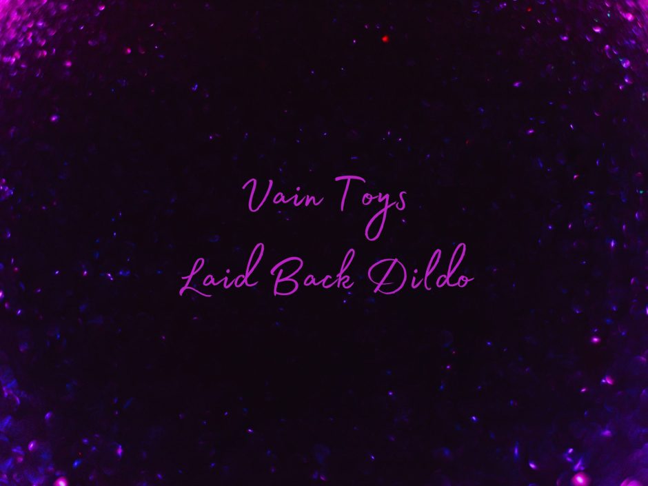 Header image for a review of the Vain Toys Laid Back purple glitter dildo