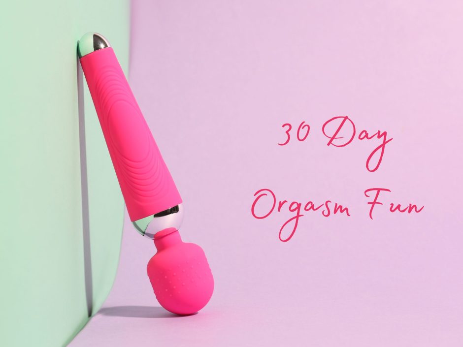 Pink wand vibrator for a post on why I'm doing 30 Day Orgasm Fun orgasm challenge