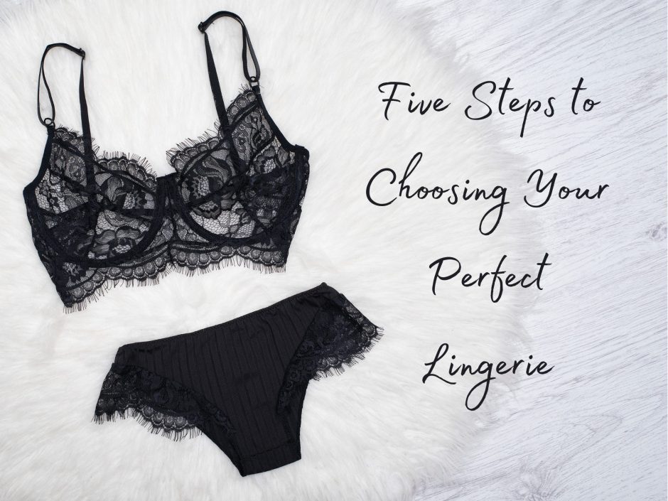 Black lingerie set, for a post about choosing lingerie