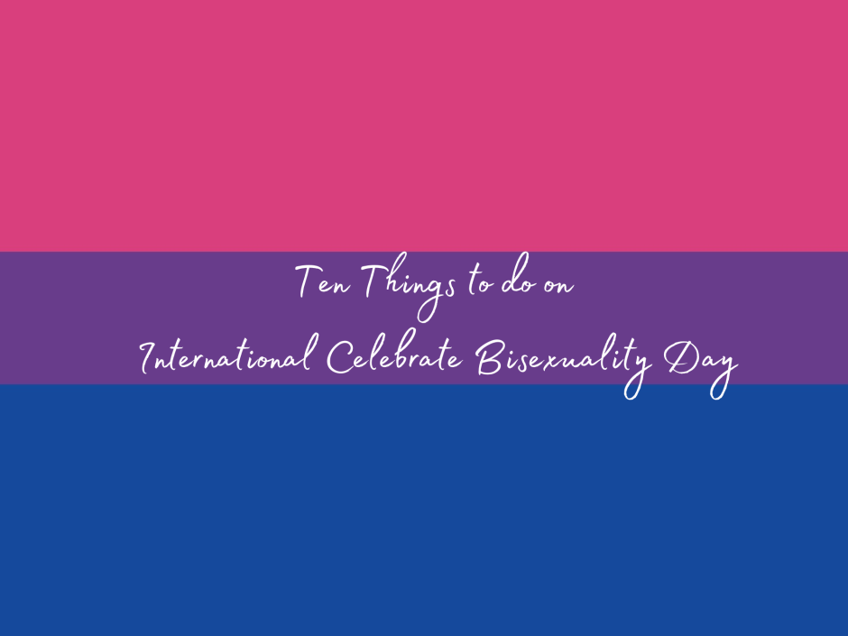 Header image for a post about things to do on International Celebrate Bisexuality Day