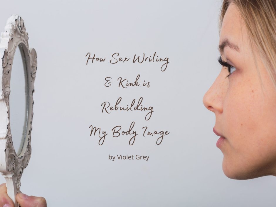 Header image for a guest post on body image by Violet Grey