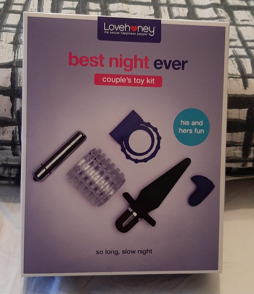 Box of Lovehoney Best Night Ever sex toy kit for couples