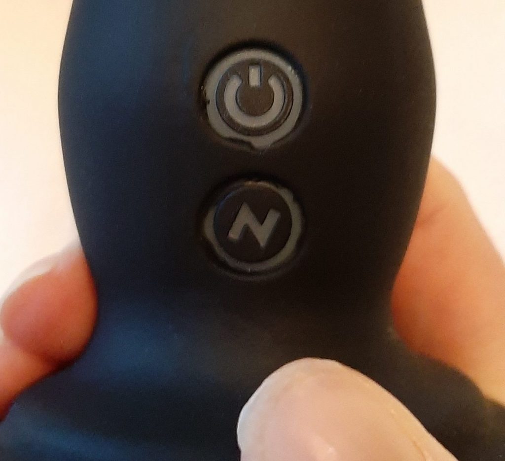 Vibrator buttons on the Impressions N1 by Blush Novelties