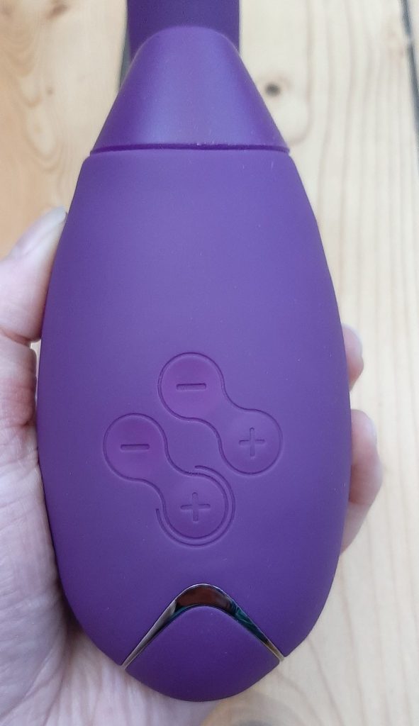 Buttons on InsideOut rabbit sex toy