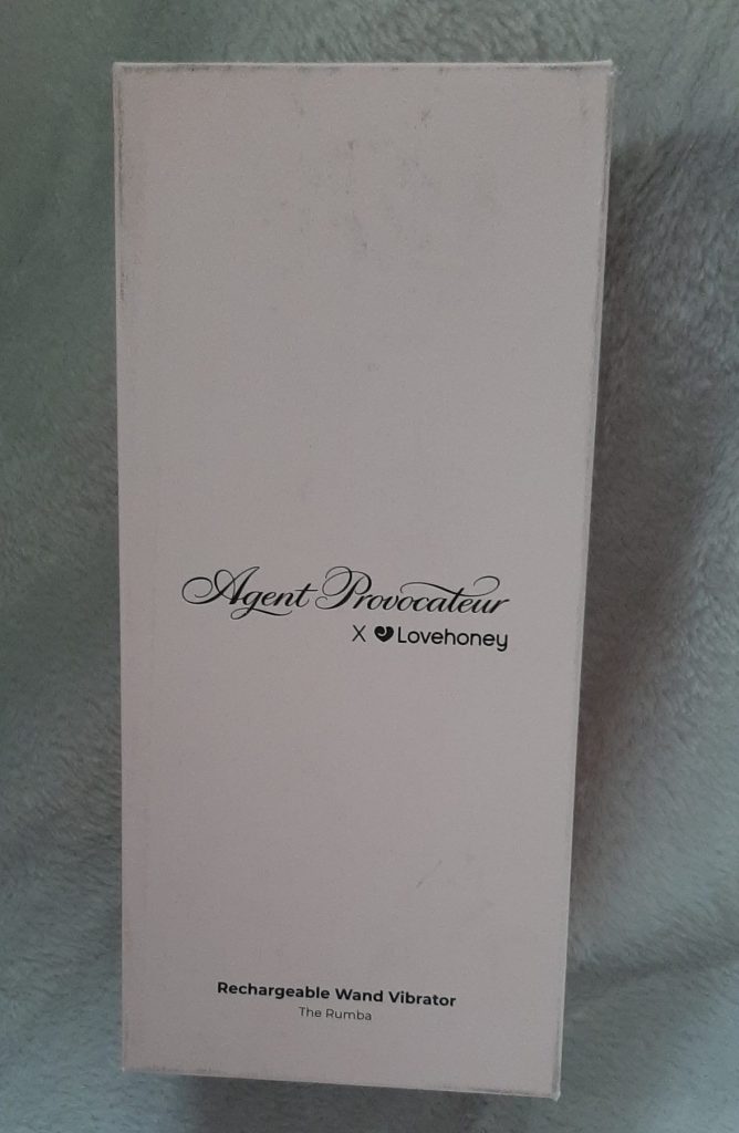 Packaging for Agent Provocateur Lovehoney wand vibrator