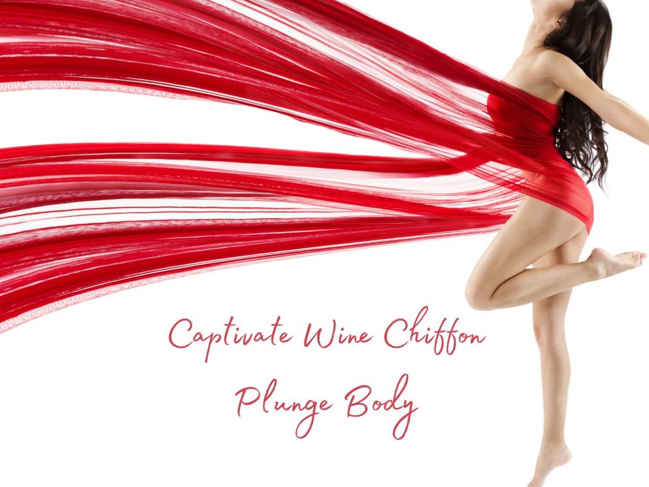 Header image for Christmas lingerie wine chiffon plunge body review