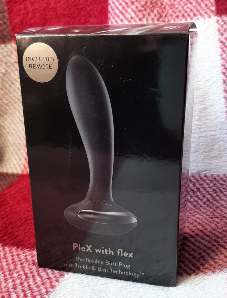 PleX with Flex vibrating butt plug in its box 