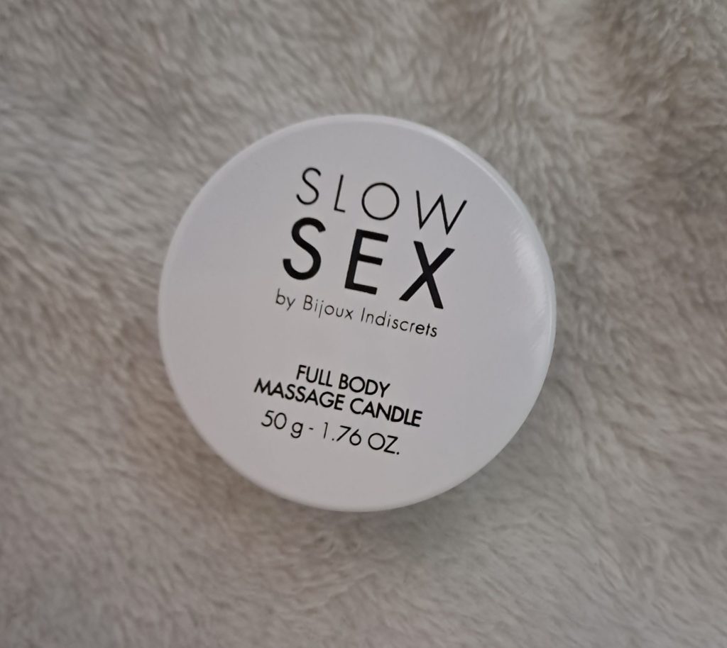 Bijoux Indiscrets Slow Sex massage candle in its box