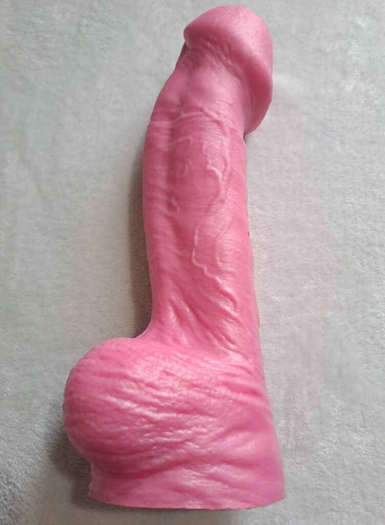 Mr Hankey's Big Pop realistic giant dildo in bubblegum pink
