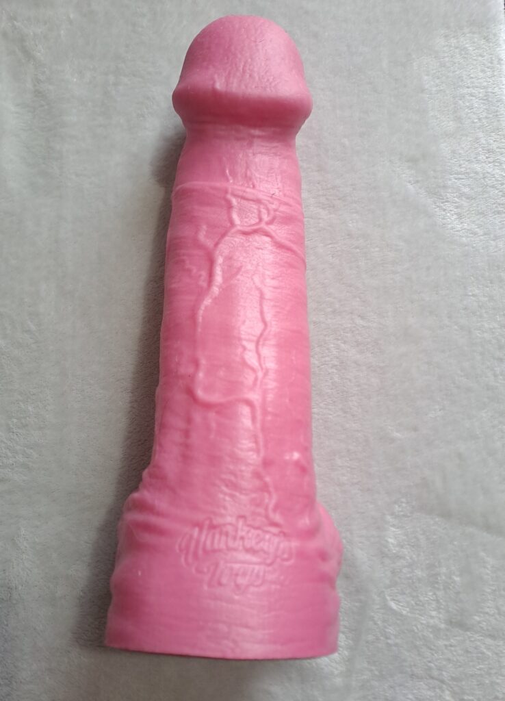 Mr Hankey's Big Pop realistic giant dildo in bubblegum pink
