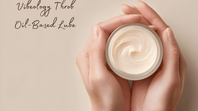 Header image for Vibeology Throb oil based masturbation stroking lube review