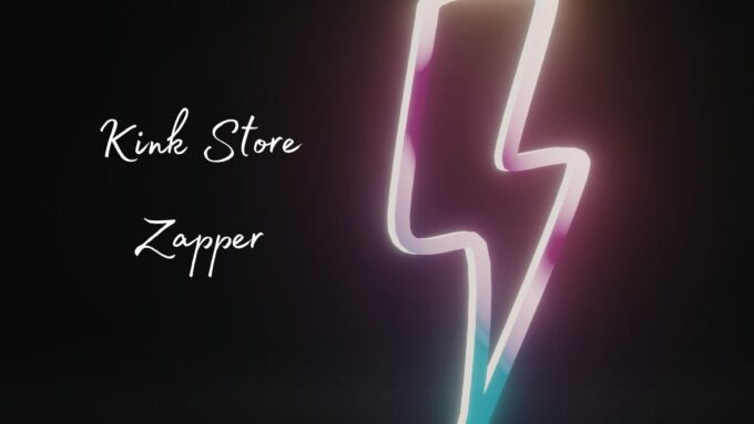 Header image for electro wand review. Text reads: Kink Store Zapper.