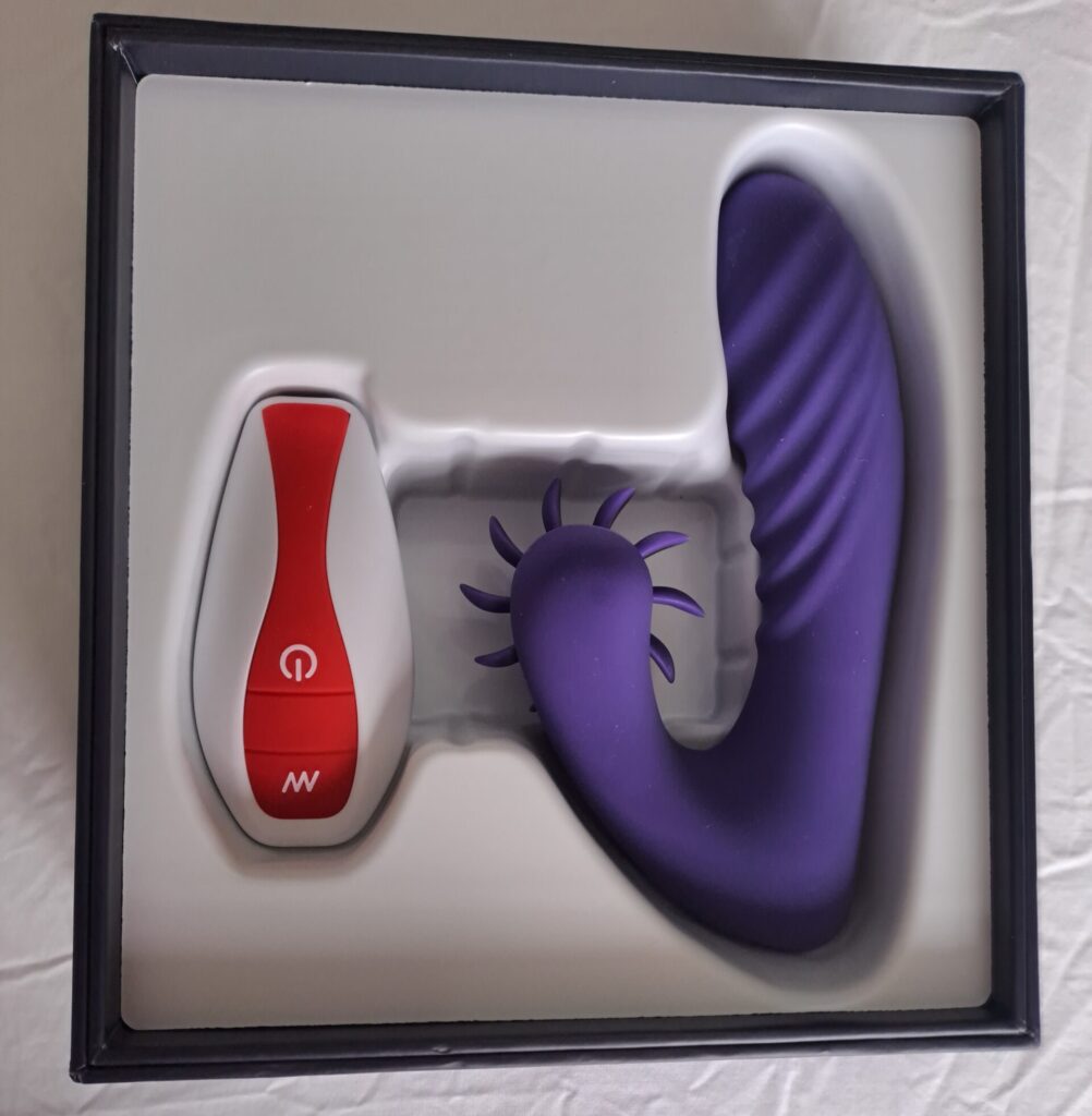 Huxi Flick dual stimulation vibrator in box 